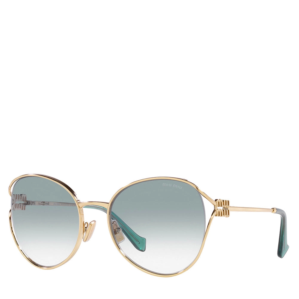 Miu Miu Metal Woman Sunglass Pale Gold 53ys