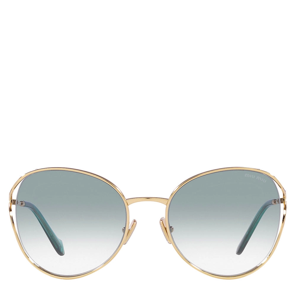 Miu Miu Metal Woman Sunglass Pale Gold 53ys