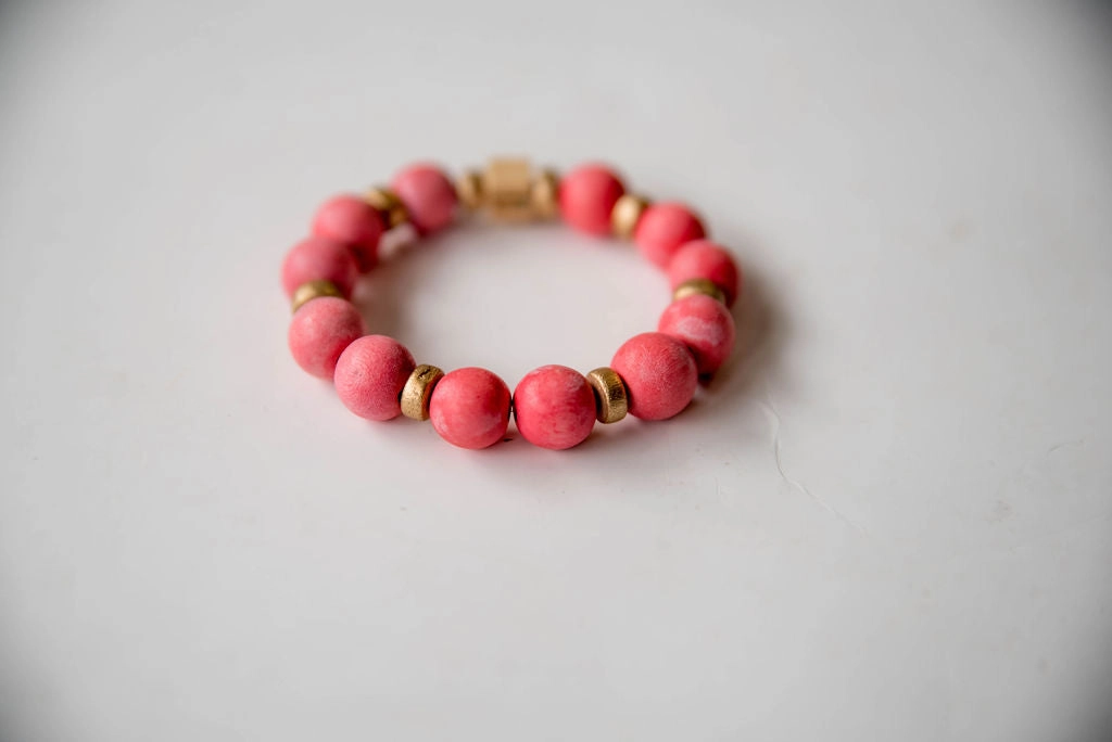Multi Gold Accented Beaded Bracelet