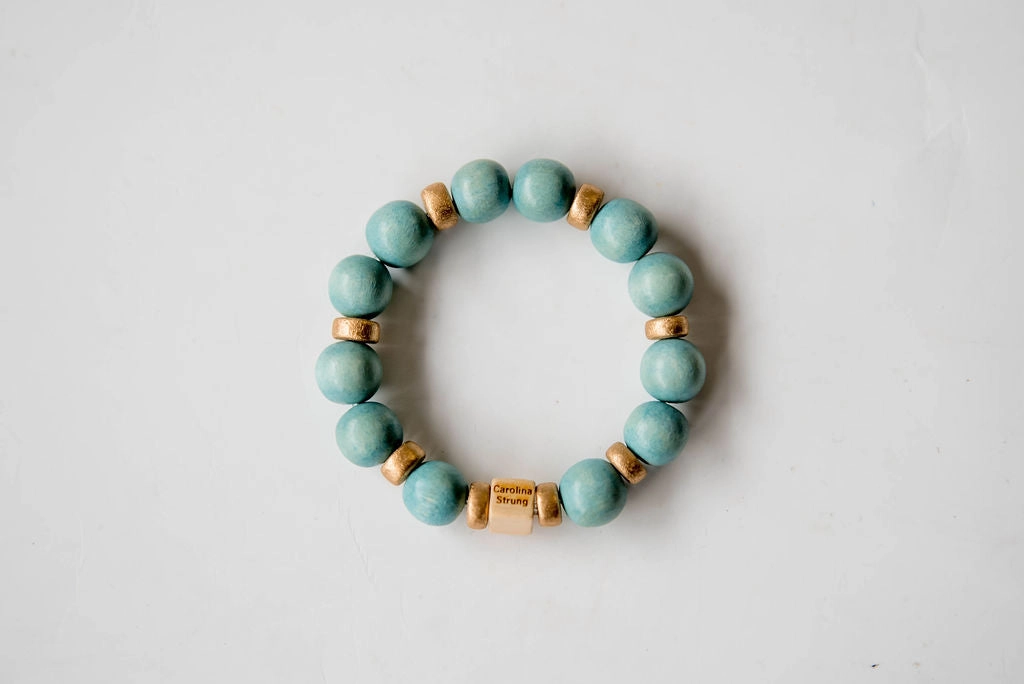 Multi Gold Accented Beaded Bracelet