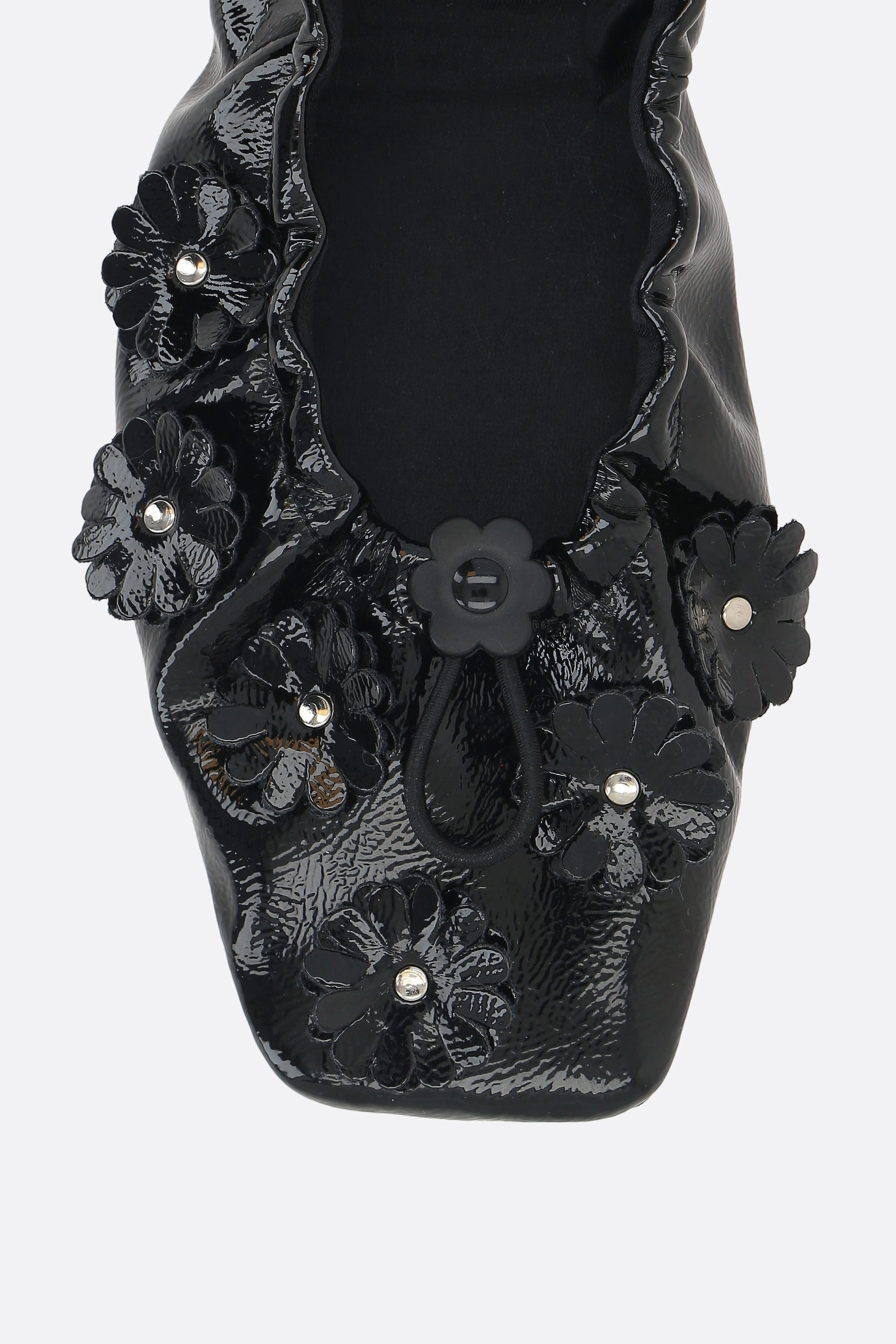Orbella ballerinas in glossy eco-leather