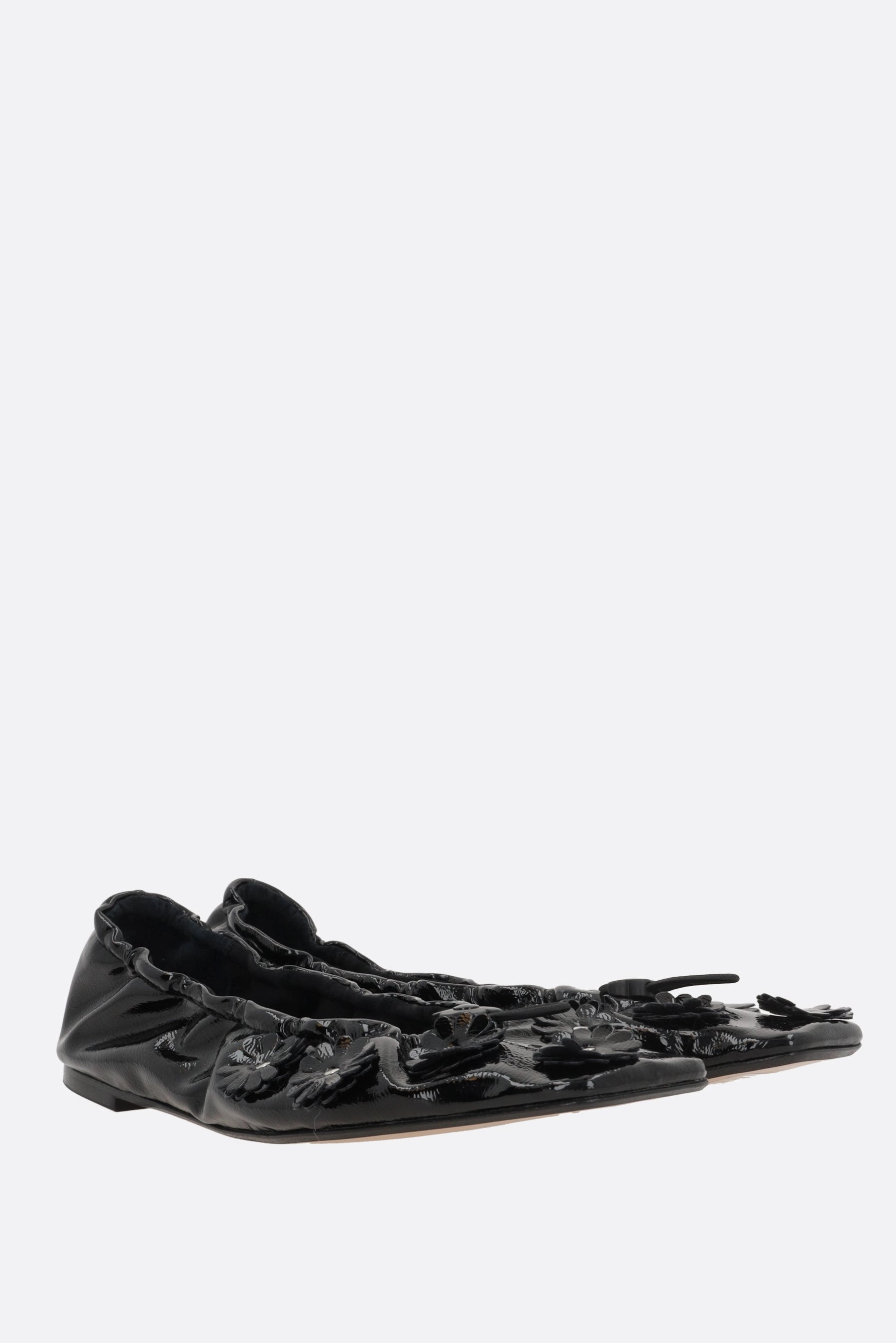 Orbella ballerinas in glossy eco-leather
