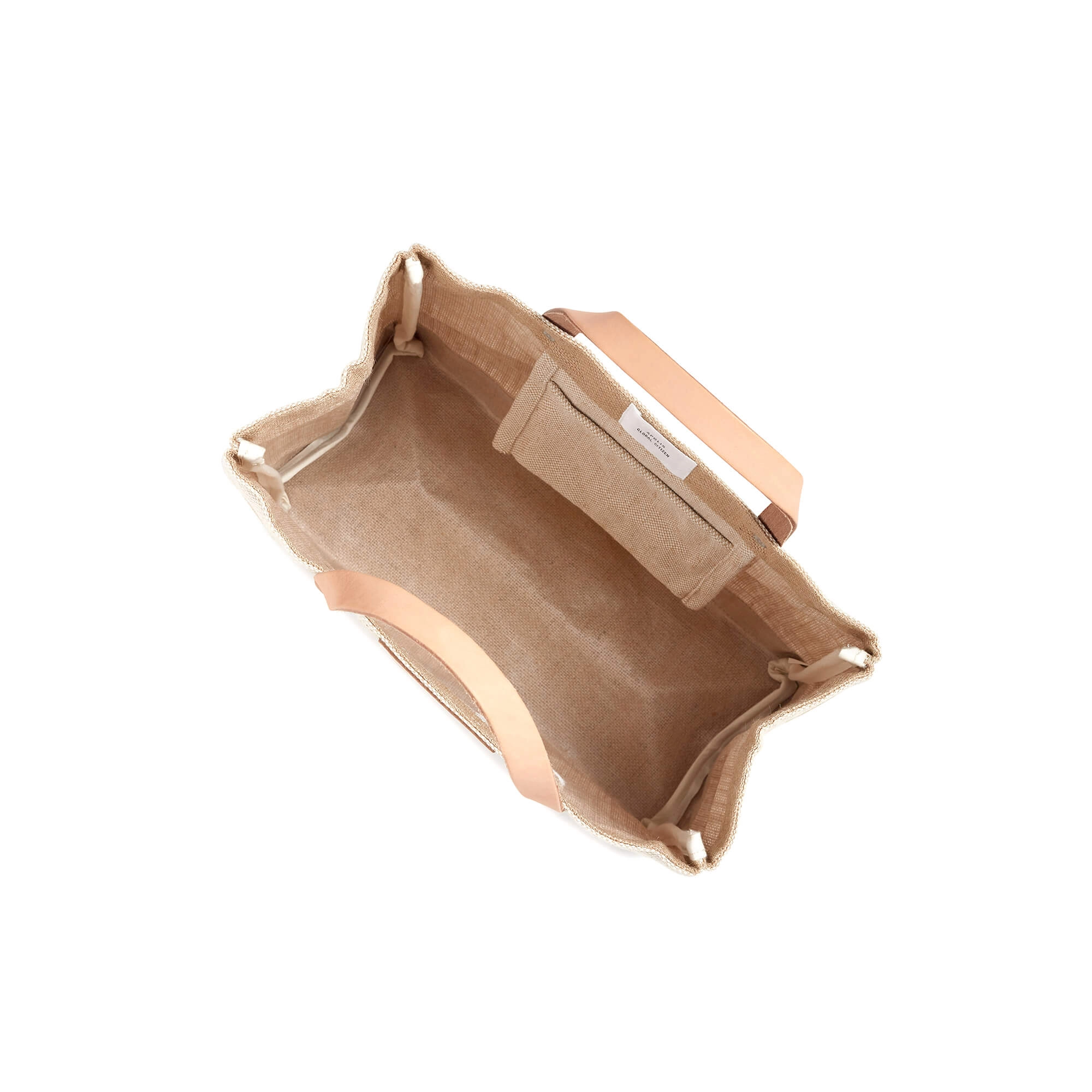Petite Market Bag in Natural with GROUND CONTROL