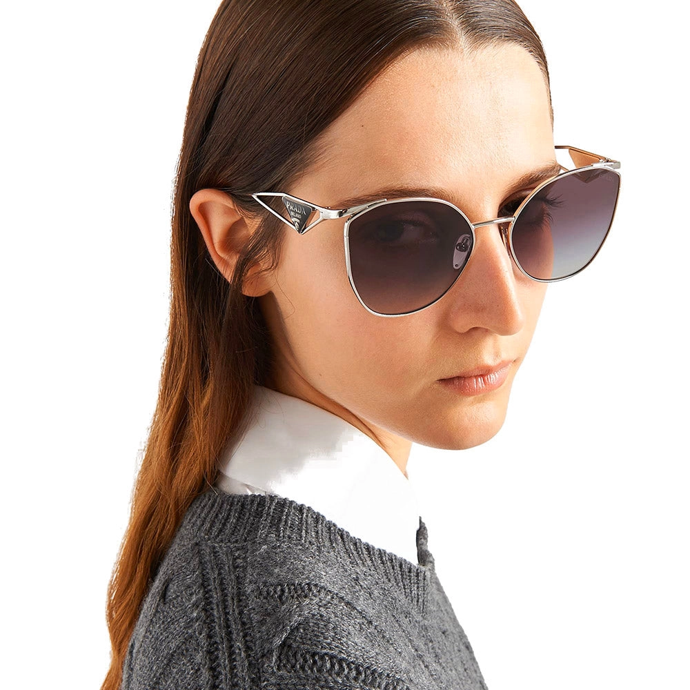 Prada Metal Woman Sunglass Silver