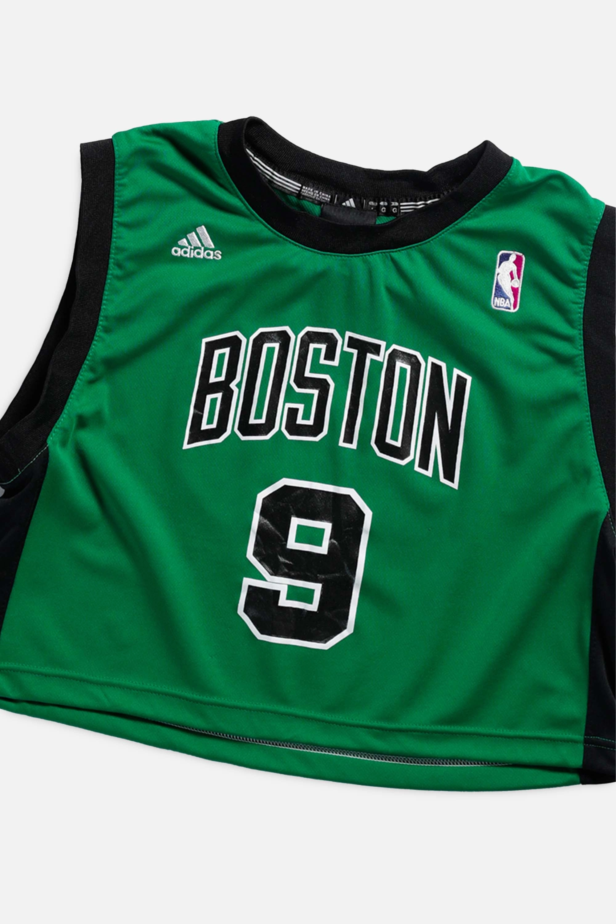 Rework Boston Celtics NBA Crop Jersey - M