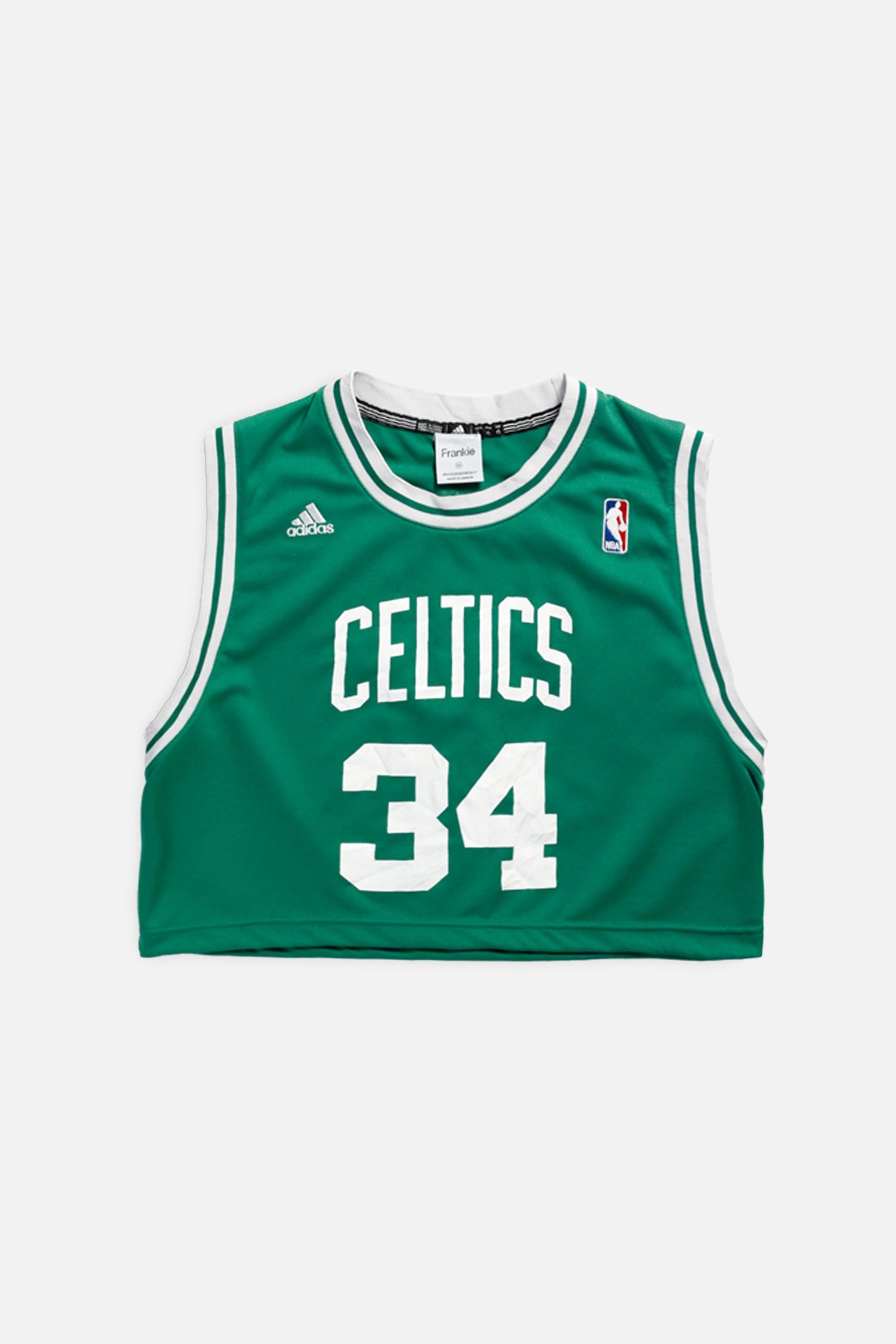 Rework Boston Celtics NBA Crop Jersey - M
