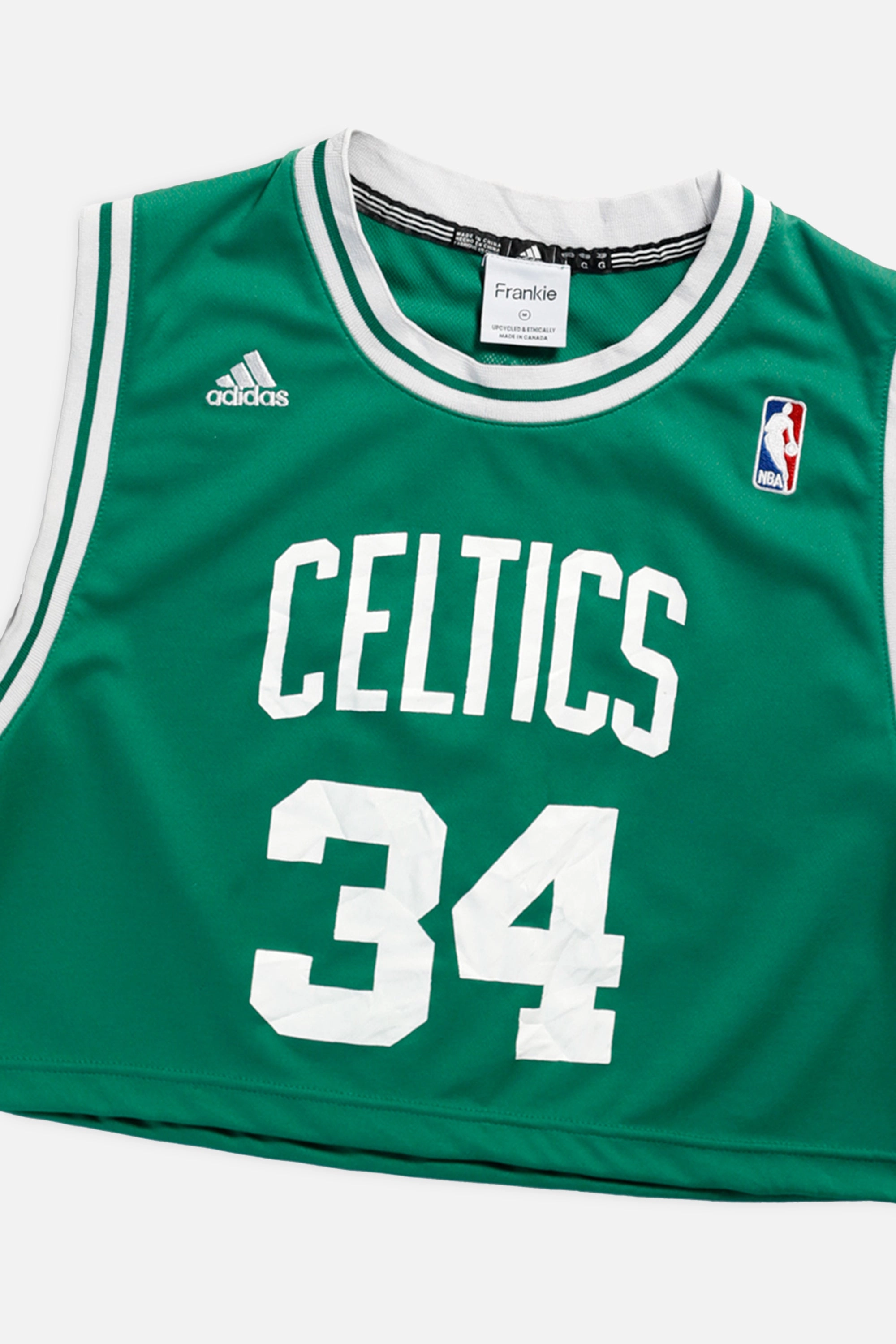 Rework Boston Celtics NBA Crop Jersey - M