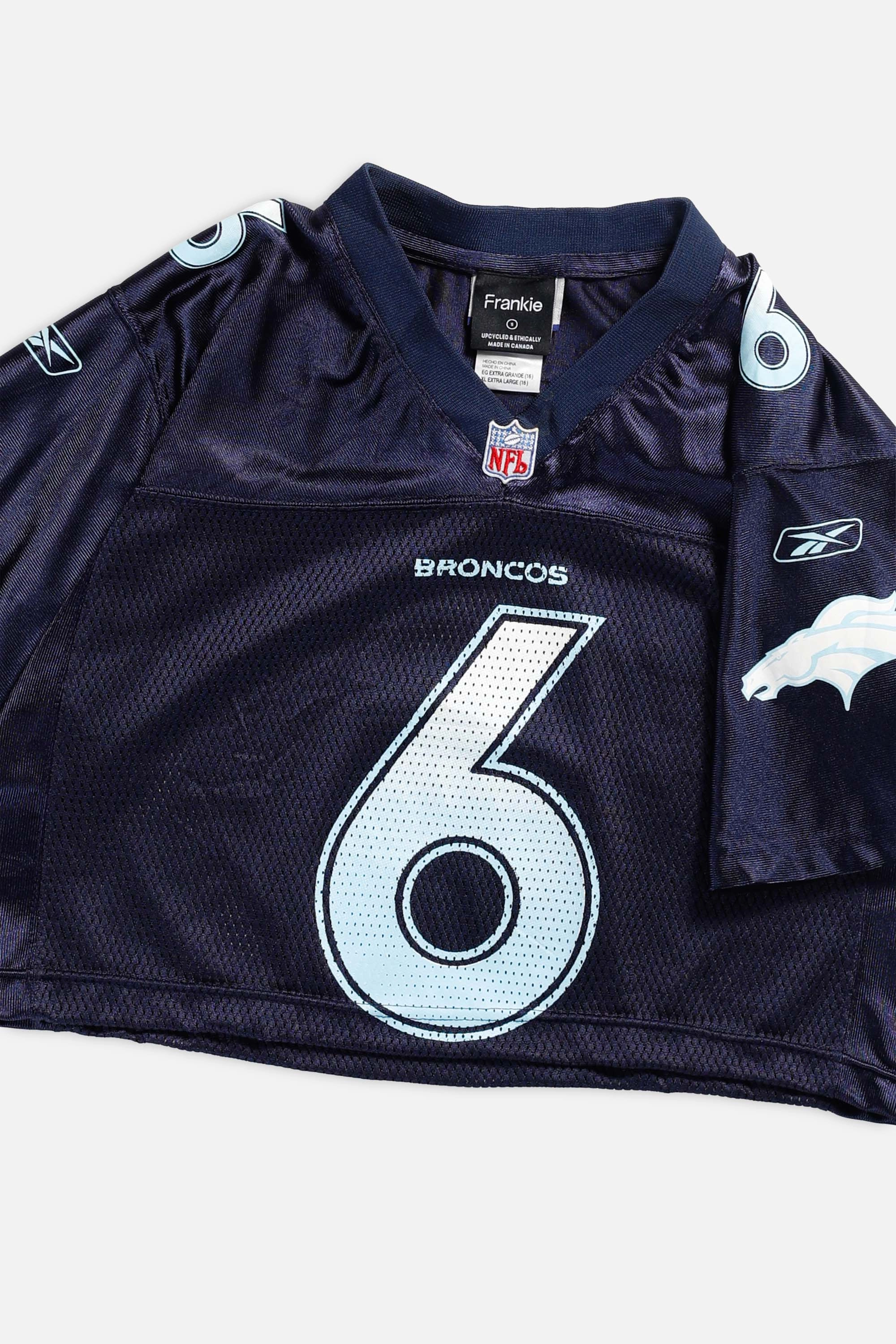Rework Broncos Crop NFL Jersey - S