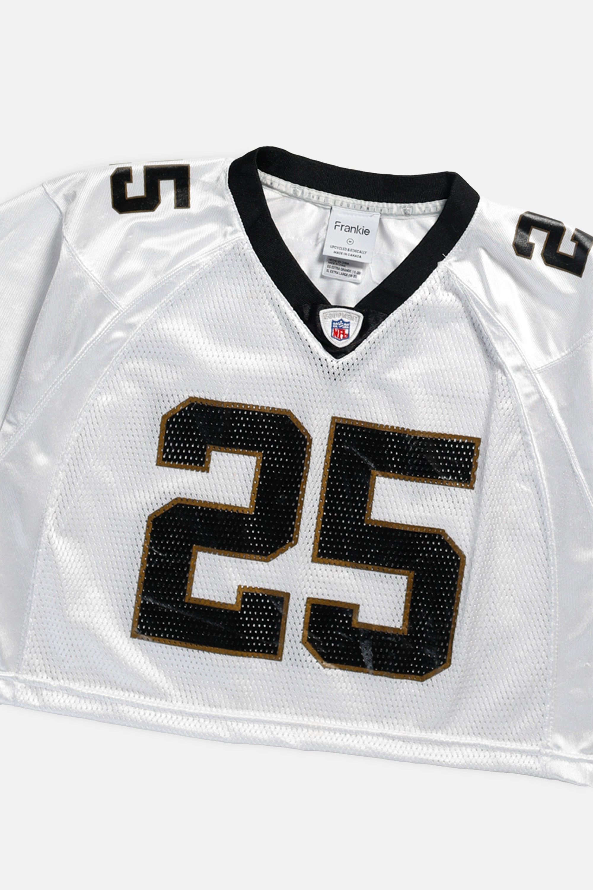 Rework Crop New Orleans Saints NFL Jersey - M