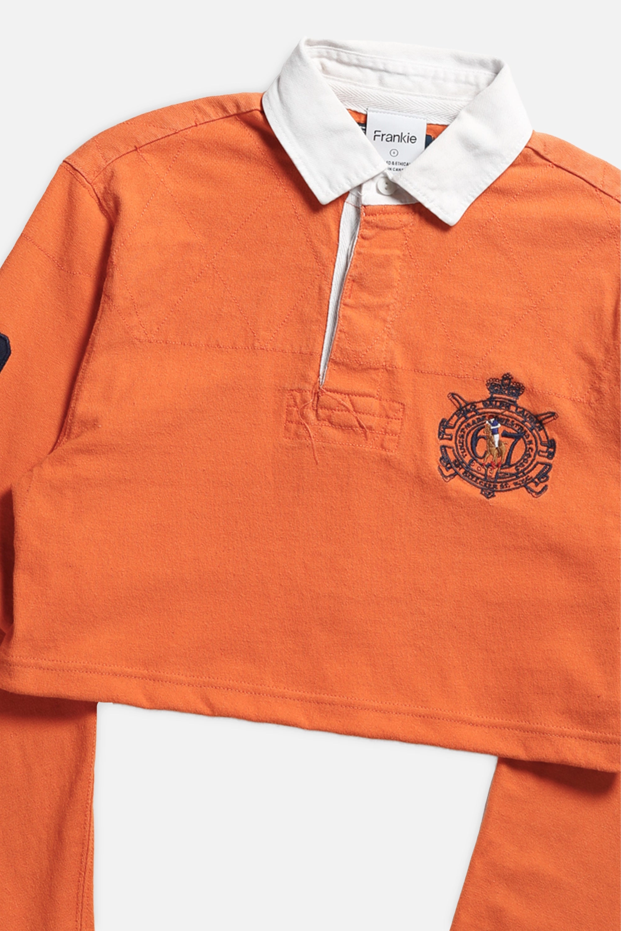 Rework Cropped Rugby Shirt - S