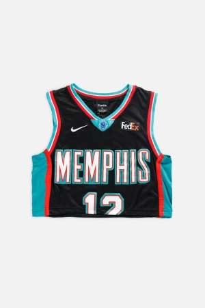 Rework Memphis Grizzlies NBA Crop Jersey - S