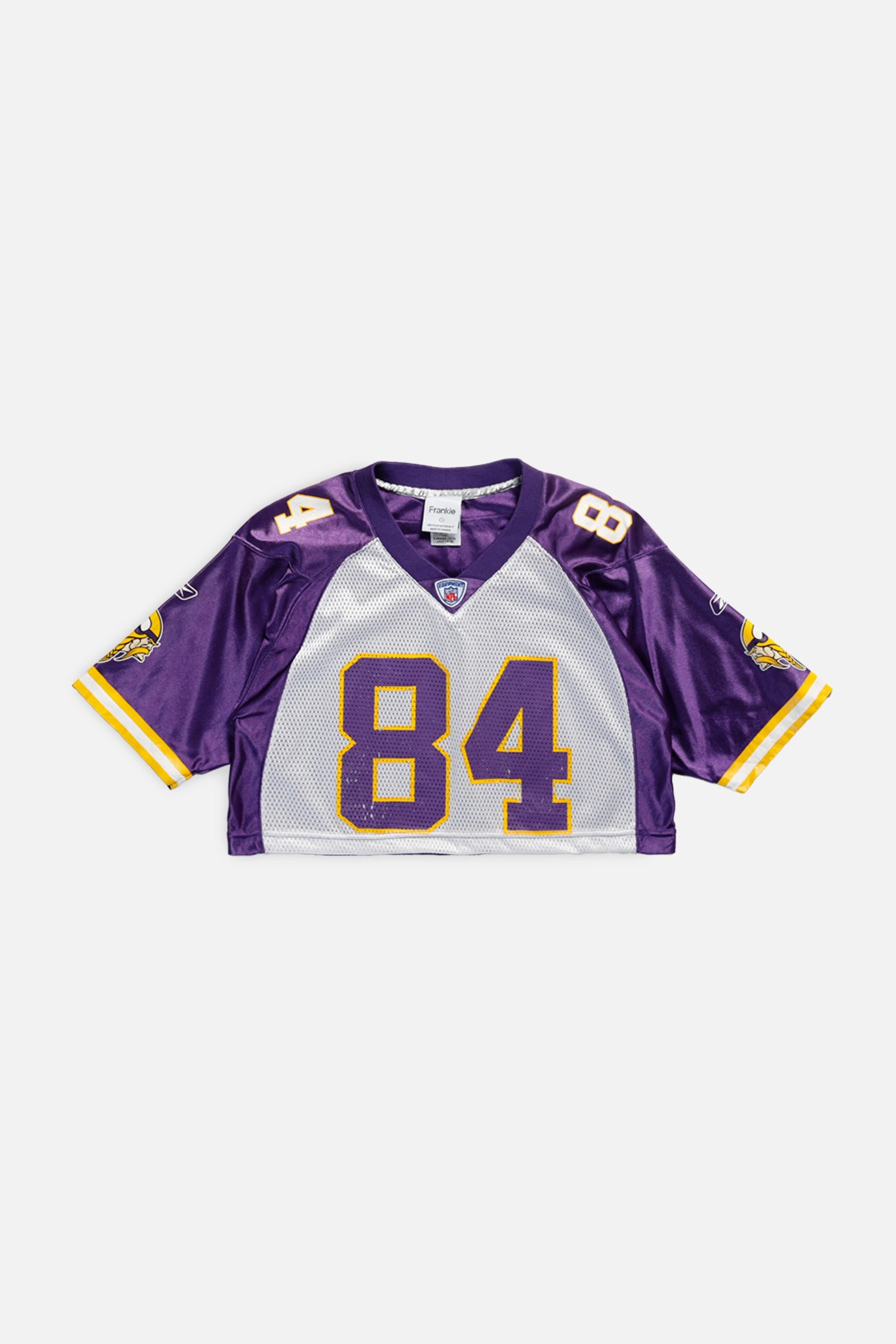 Rework Minnesota Vikings Crop NFL Jersey - S