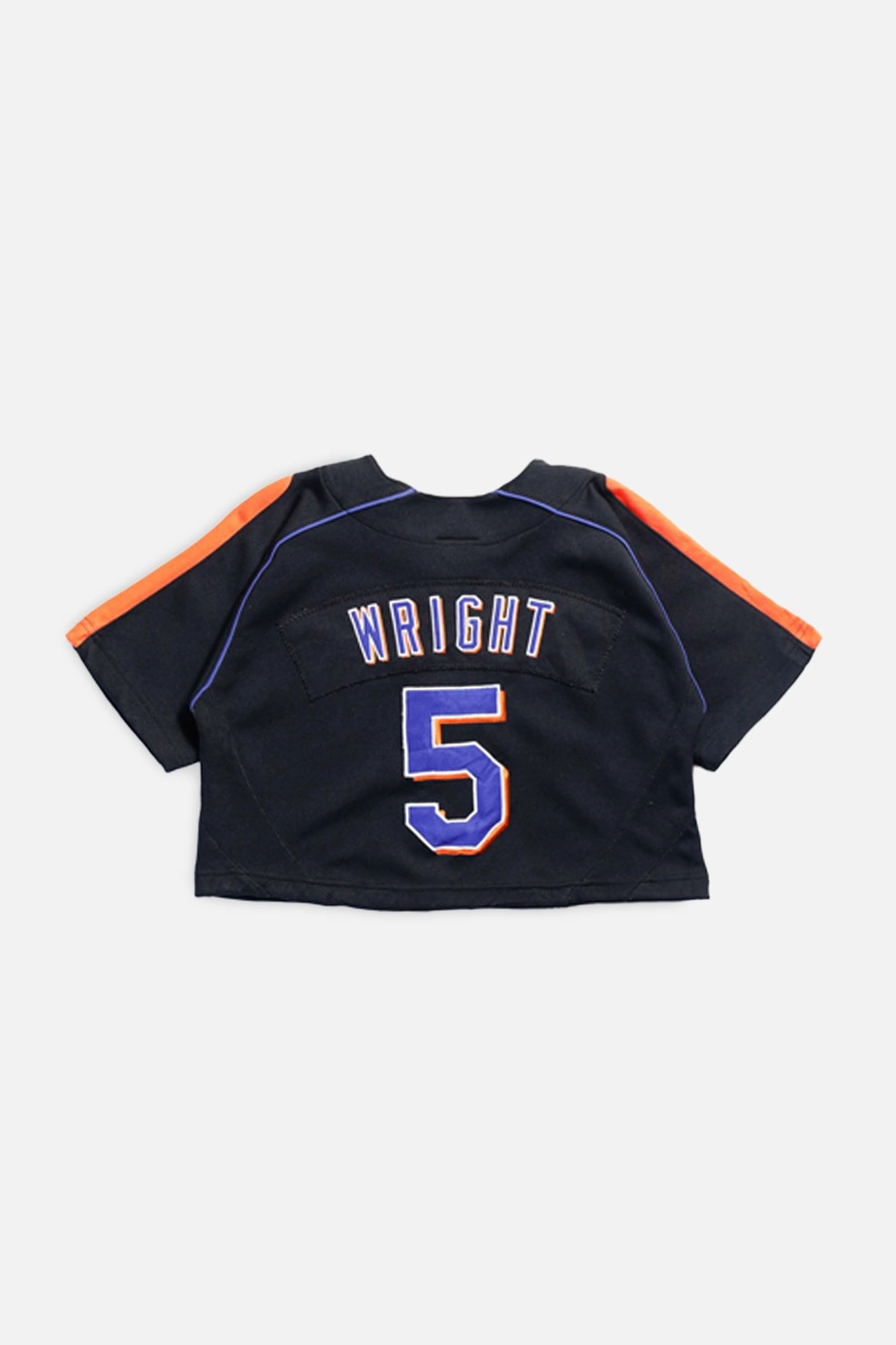 Rework New York Mets MLB Crop Jersey - XS