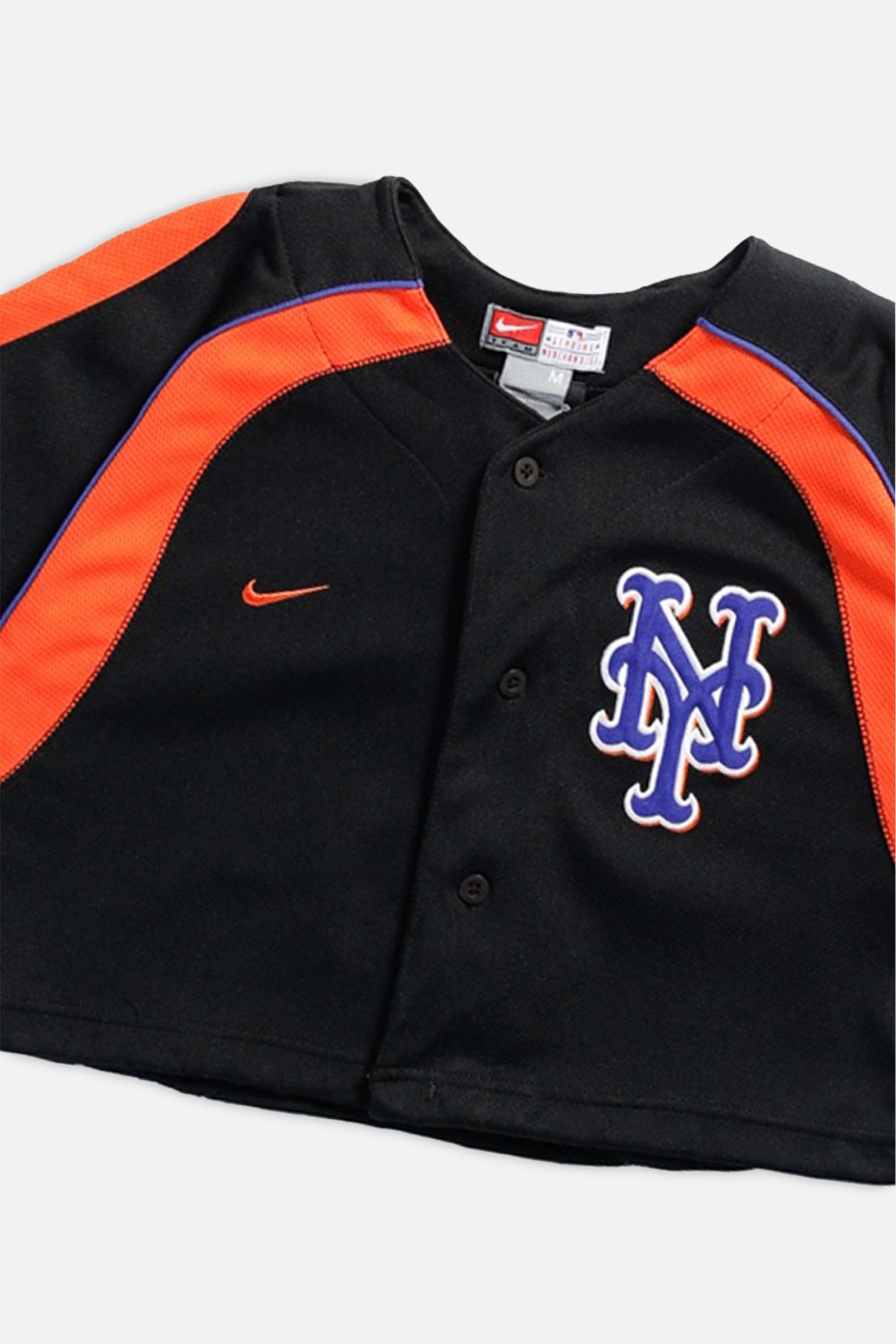 Rework New York Mets MLB Crop Jersey - XS
