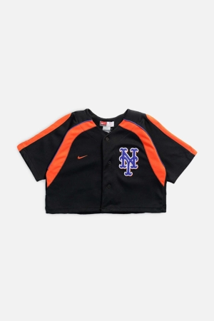 Rework New York Mets MLB Crop Jersey - XS
