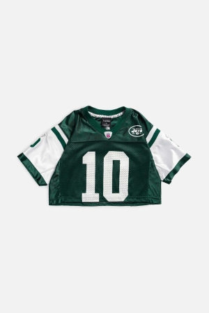 Rework NY Jets Crop NFL Jersey - XS