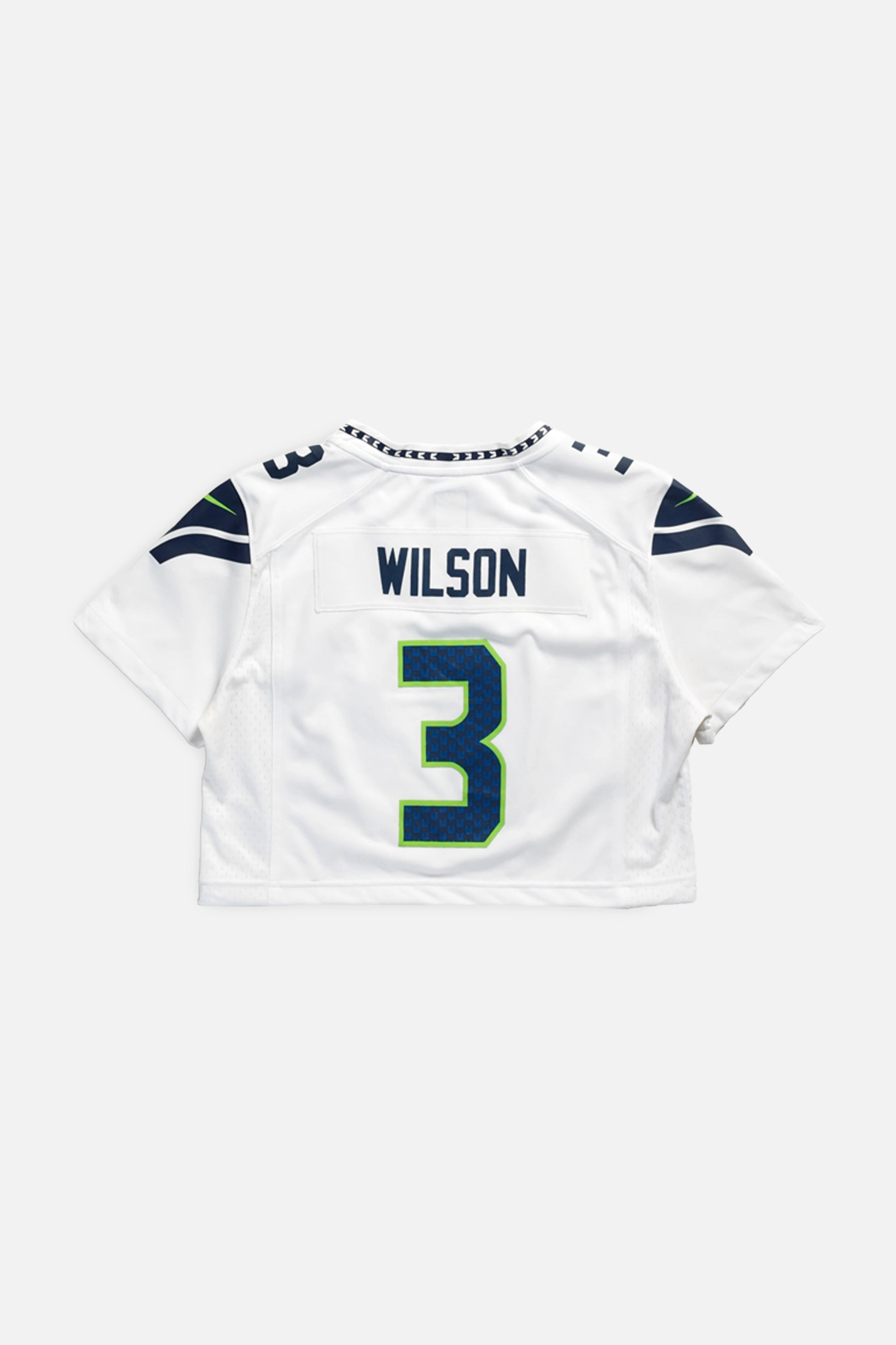 Rework Seattle Seahawks Crop NFL Jersey - M