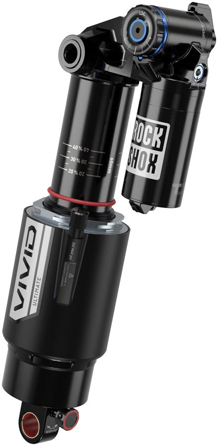 RockShox Vivid Ultimate RC2T Rear Shock - 205 x 65 mm, Vivid Air, 4 Tokens, Reb25/Comp30, L/O4, Trun/Std, 8x30, C1, Transition Spire 2021 