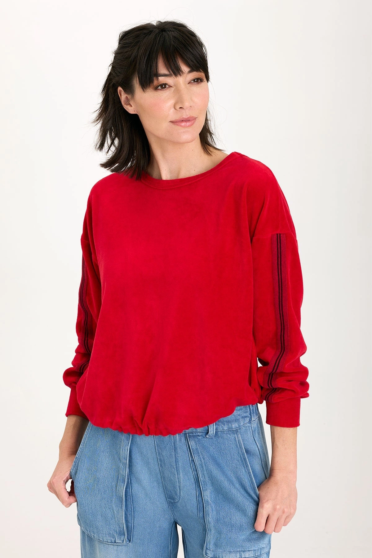 Rugby Stripe Dottie Sweatshirt