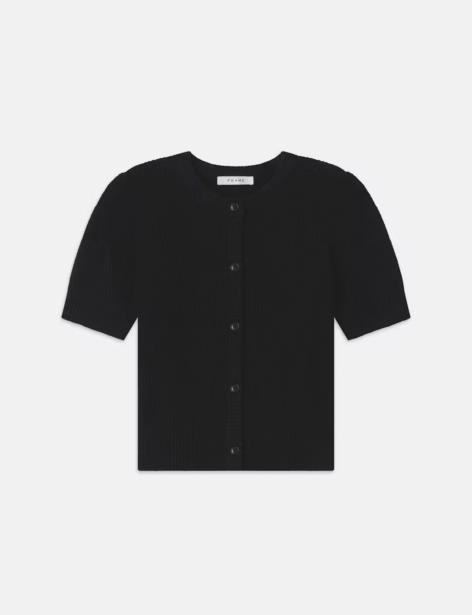 Shrunken S/S Cardi, Black