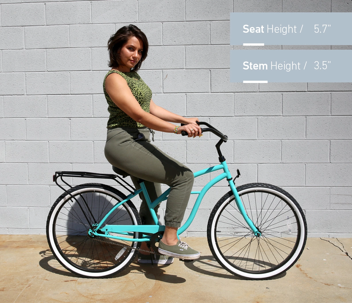 sixthreezero Around the Block Women's Casual 7-Speed Beach Cruiser Bicycle