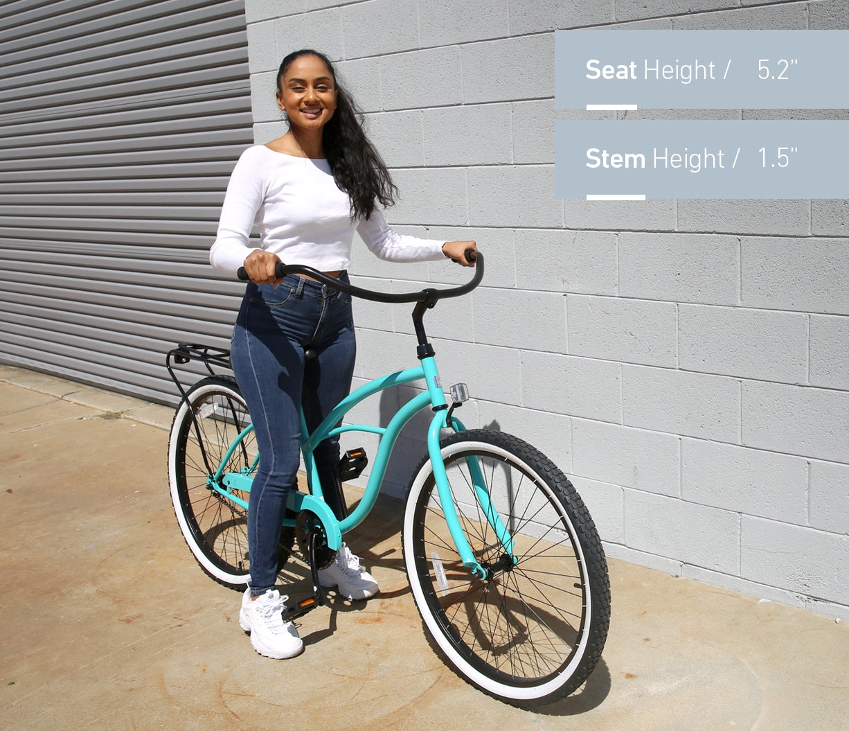 sixthreezero Around the Block Women's Casual 7-Speed Beach Cruiser Bicycle