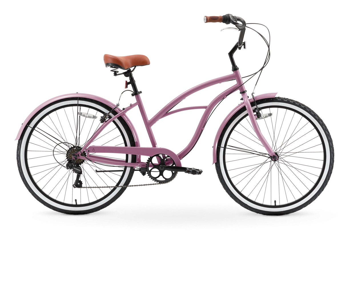 sixthreezero Around the Block Women's Casual 7-Speed Beach Cruiser Bicycle