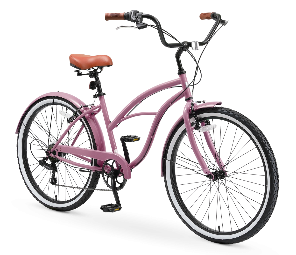 sixthreezero Around the Block Women's Casual 7-Speed Beach Cruiser Bicycle