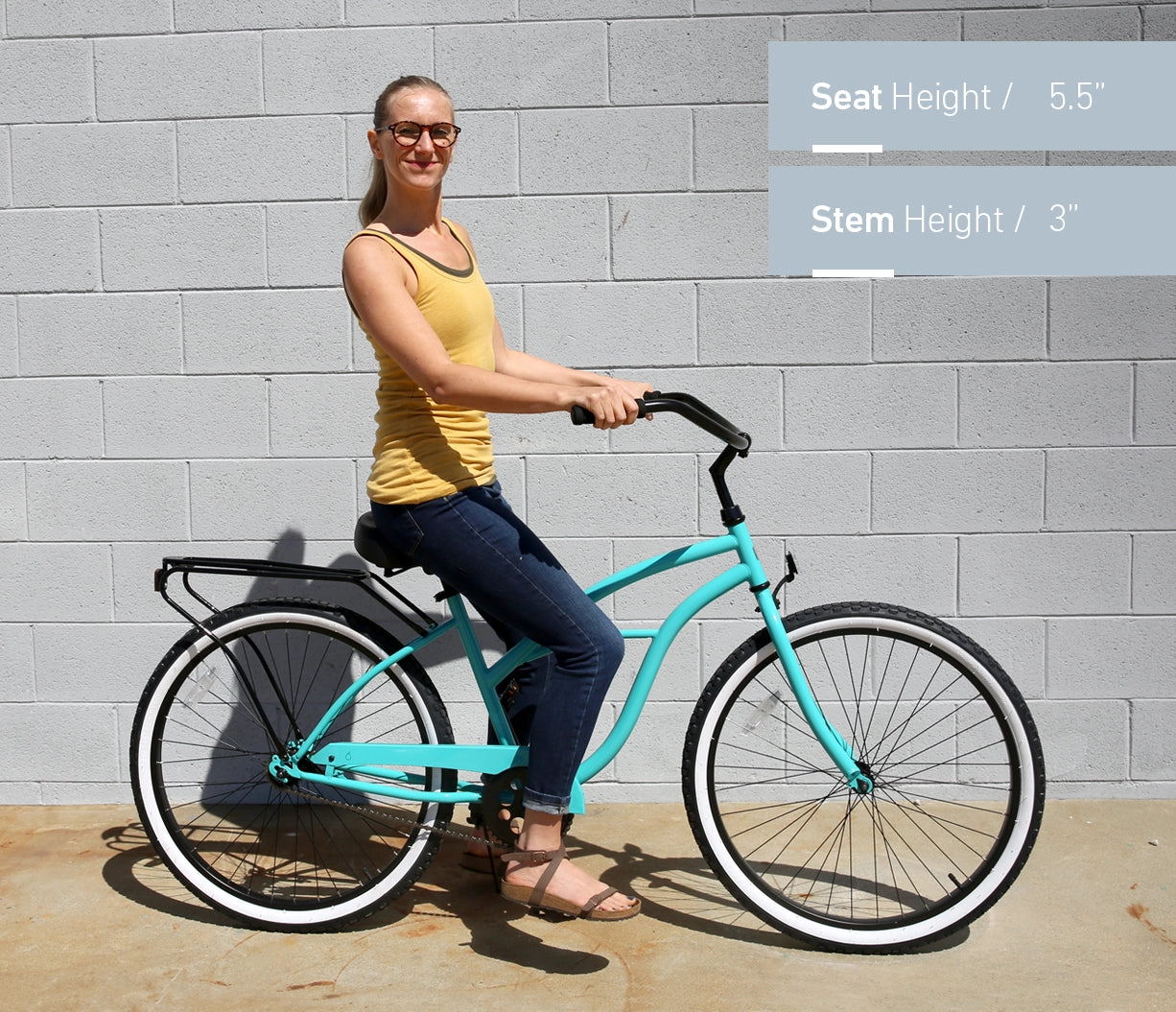 sixthreezero Around the Block Women's Casual 7-Speed Beach Cruiser Bicycle