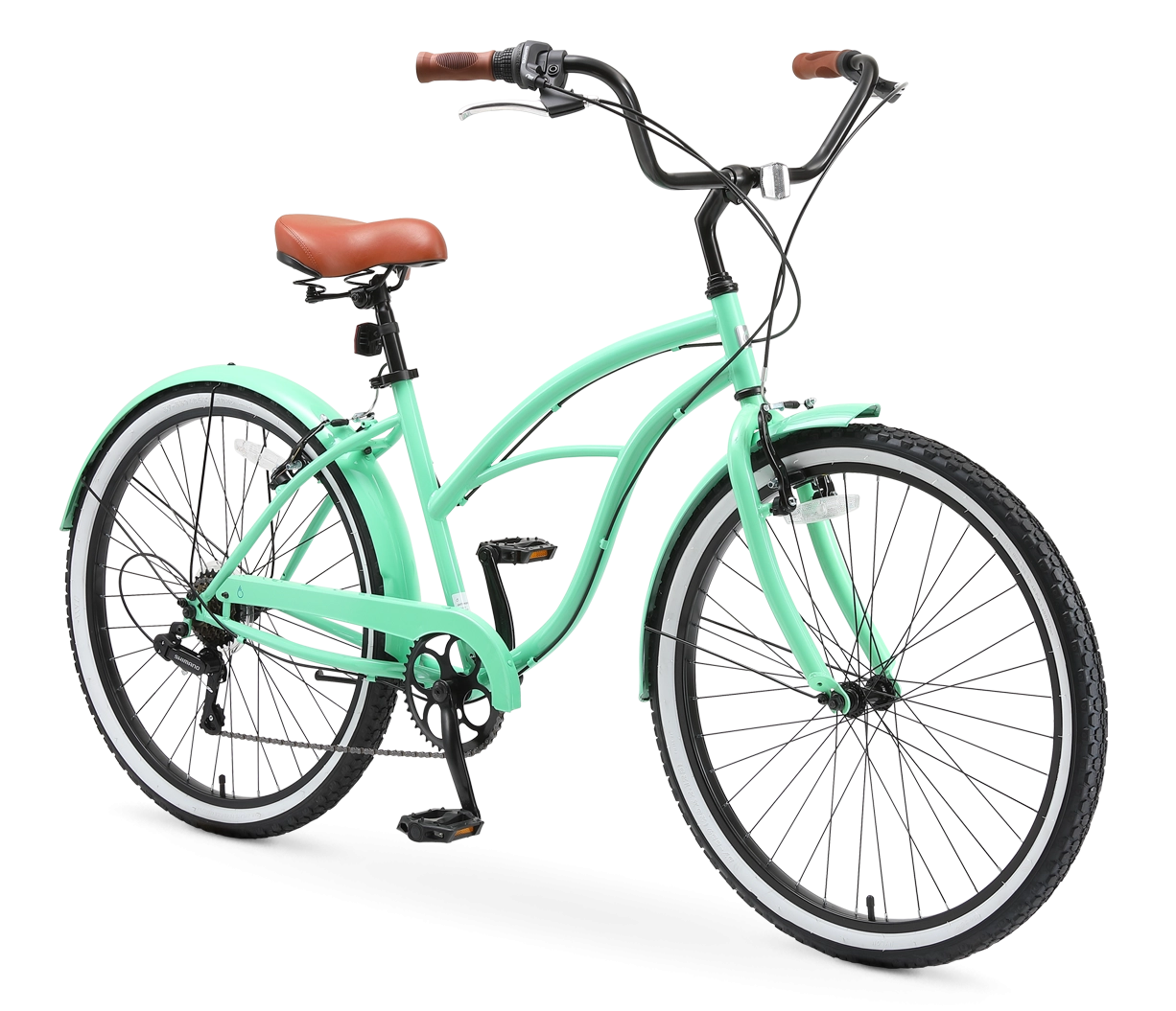 sixthreezero Around the Block Women's Casual 7-Speed Beach Cruiser Bicycle
