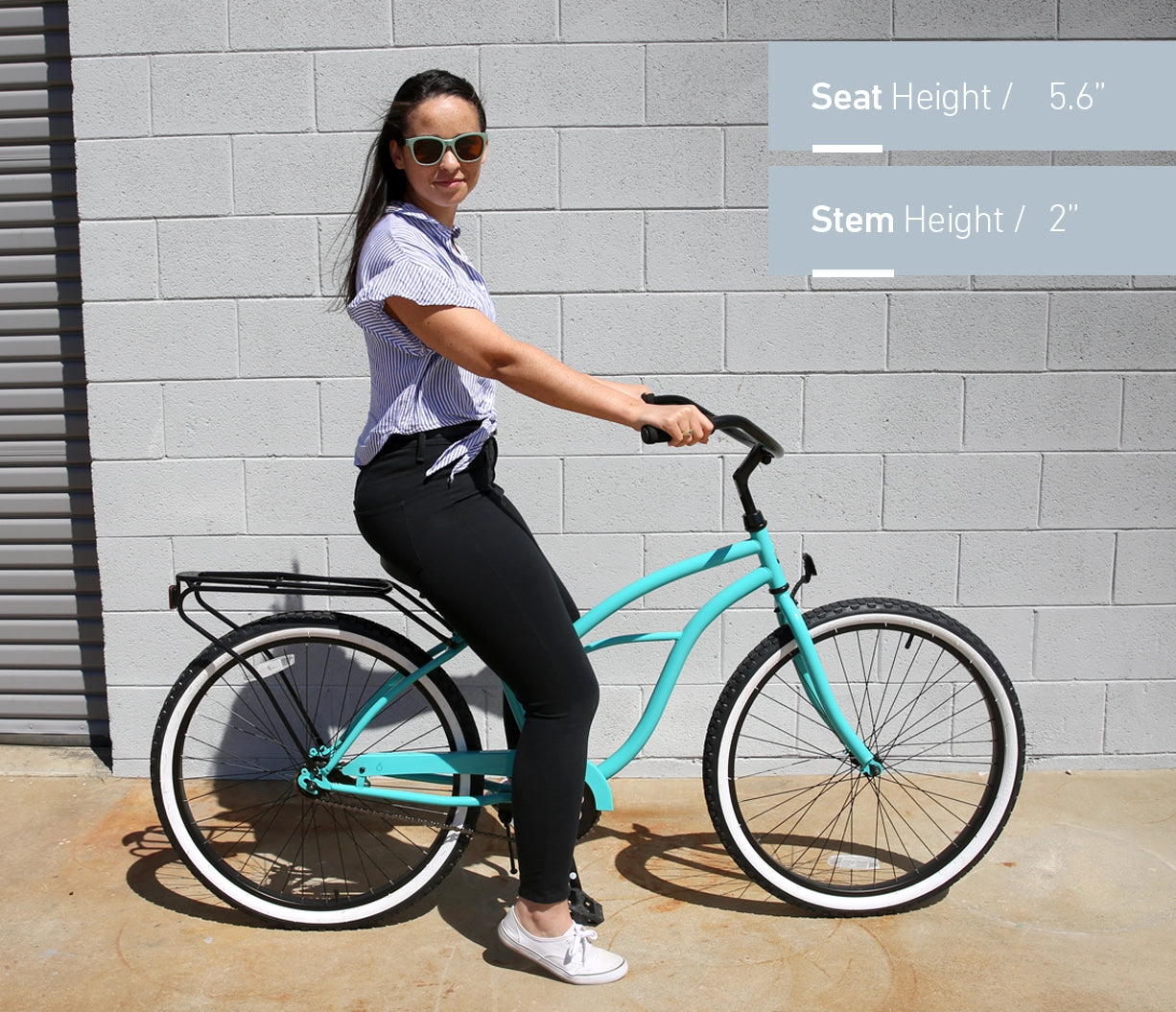 sixthreezero Around the Block Women's Casual 7-Speed Beach Cruiser Bicycle