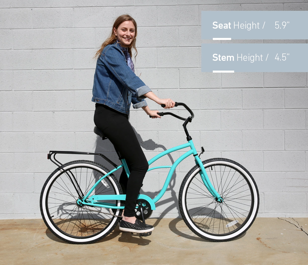 sixthreezero Around the Block Women's Casual 7-Speed Beach Cruiser Bicycle