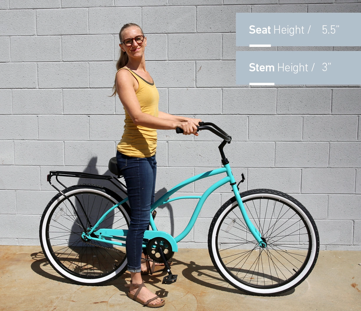 sixthreezero Around the Block Women's Casual 7-Speed Beach Cruiser Bicycle