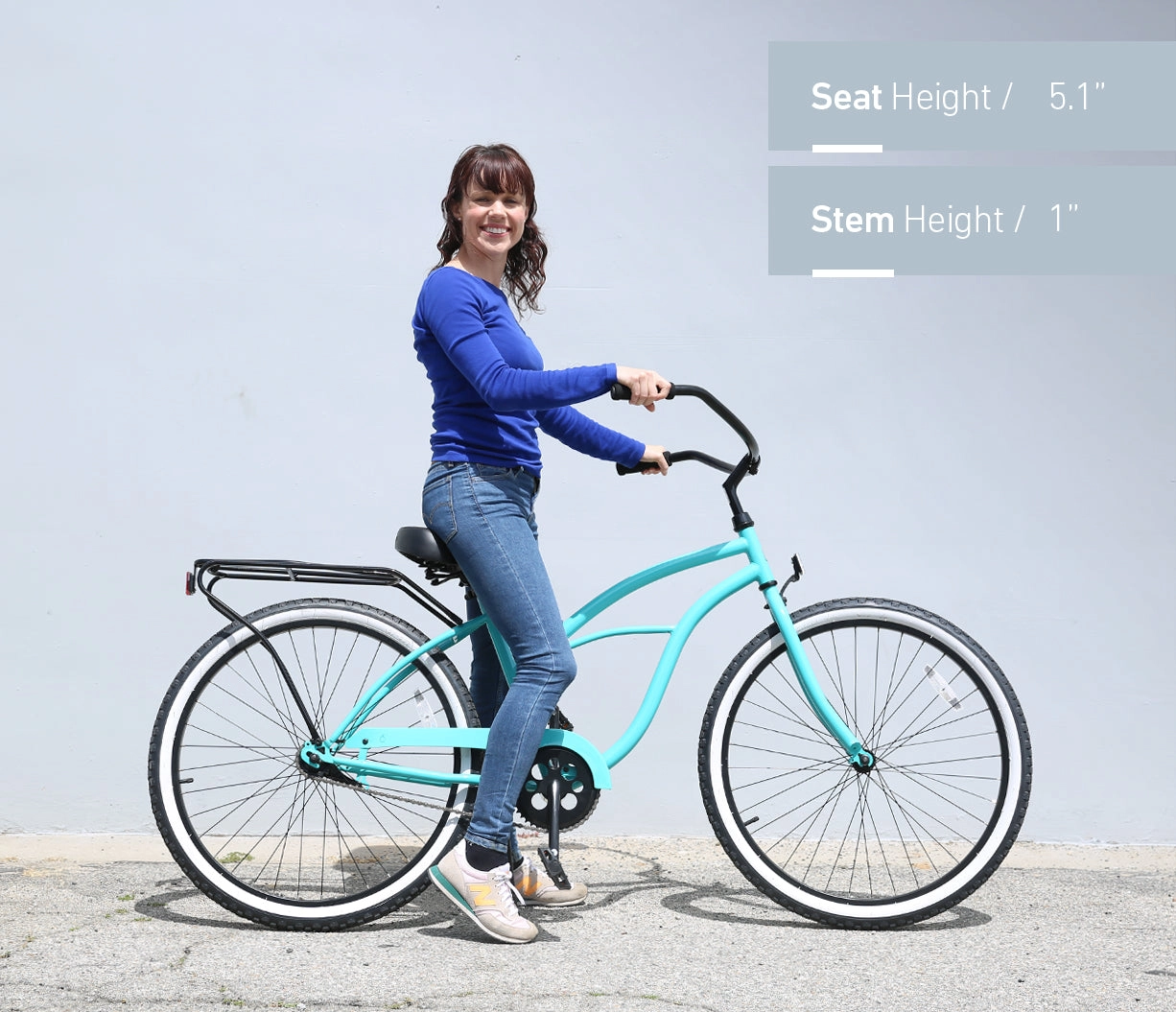 sixthreezero Around the Block Women's Casual 7-Speed Beach Cruiser Bicycle