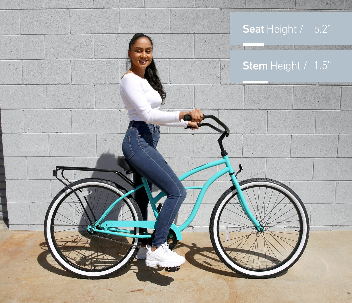 sixthreezero Around the Block Women's Casual 7-Speed Beach Cruiser Bicycle