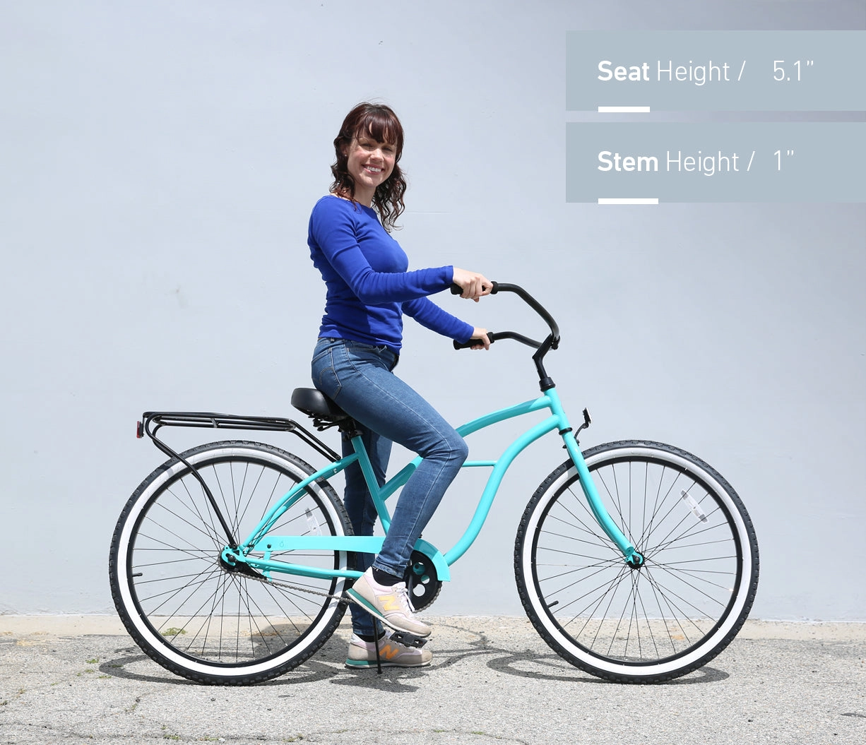 sixthreezero Around the Block Women's Casual 7-Speed Beach Cruiser Bicycle