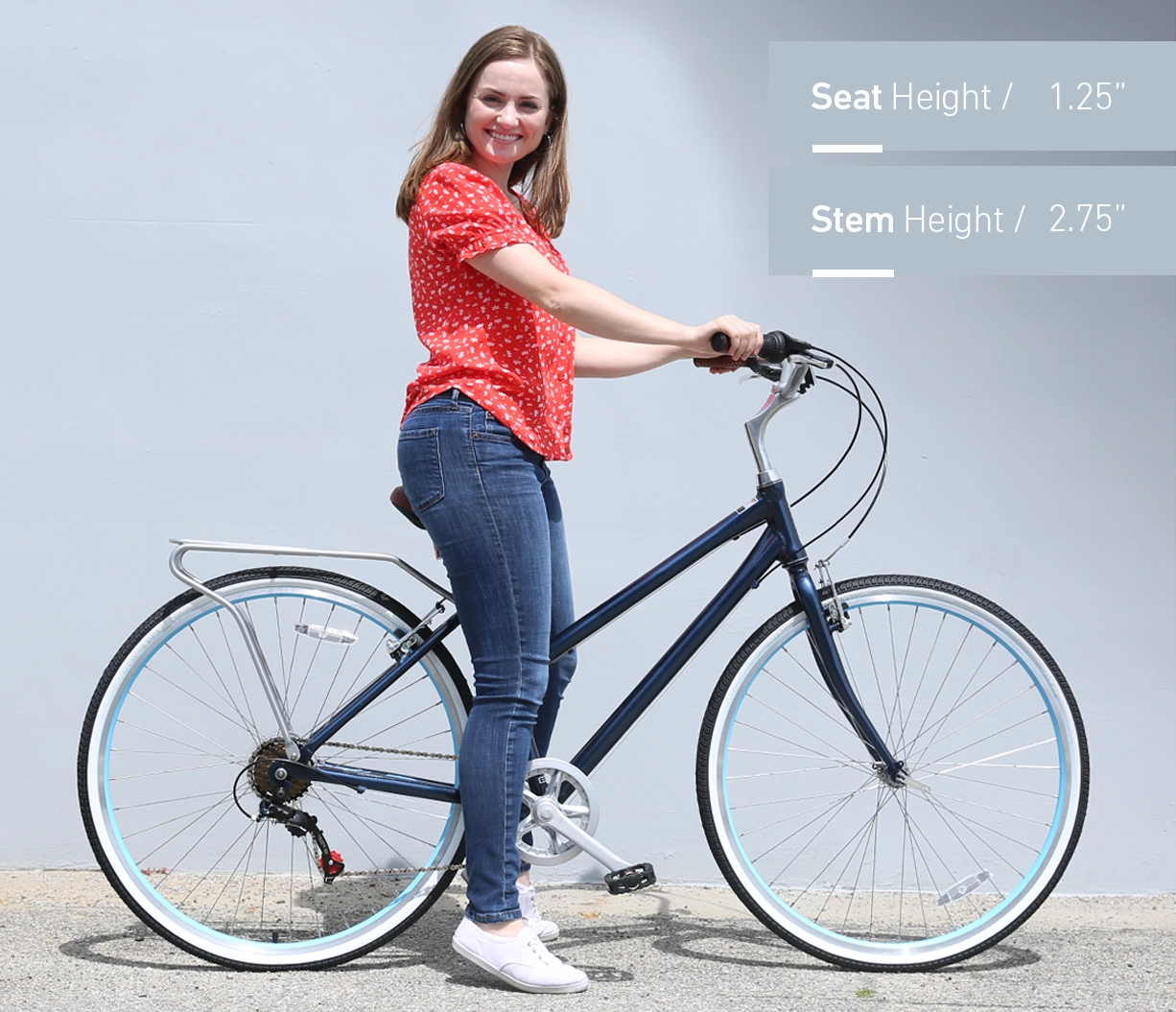 sixthreezero Explore Your Range Women's 7 Speed Commuter Hybrid Bike