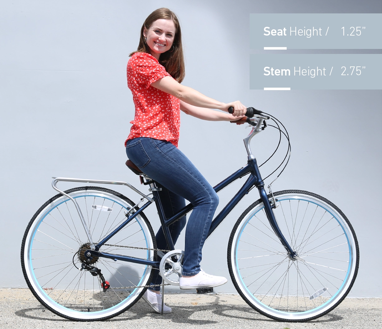 sixthreezero Explore Your Range Women's 7 Speed Commuter Hybrid Bike