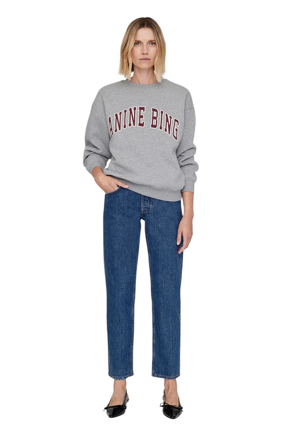 Spencer Sweatshirt Anine Bing - Medium Heather Grey