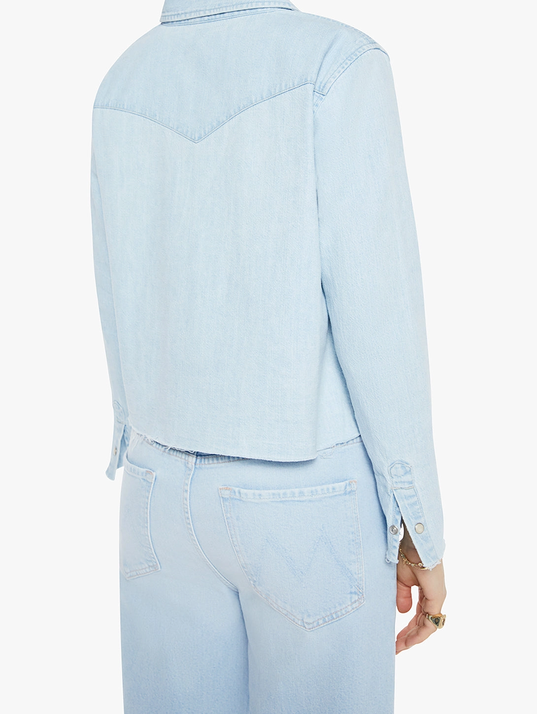The Super Ex's Crop Step Fray Shirt - No End In Sight