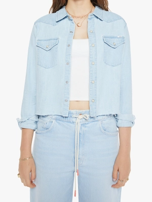 The Super Ex's Crop Step Fray Shirt - No End In Sight