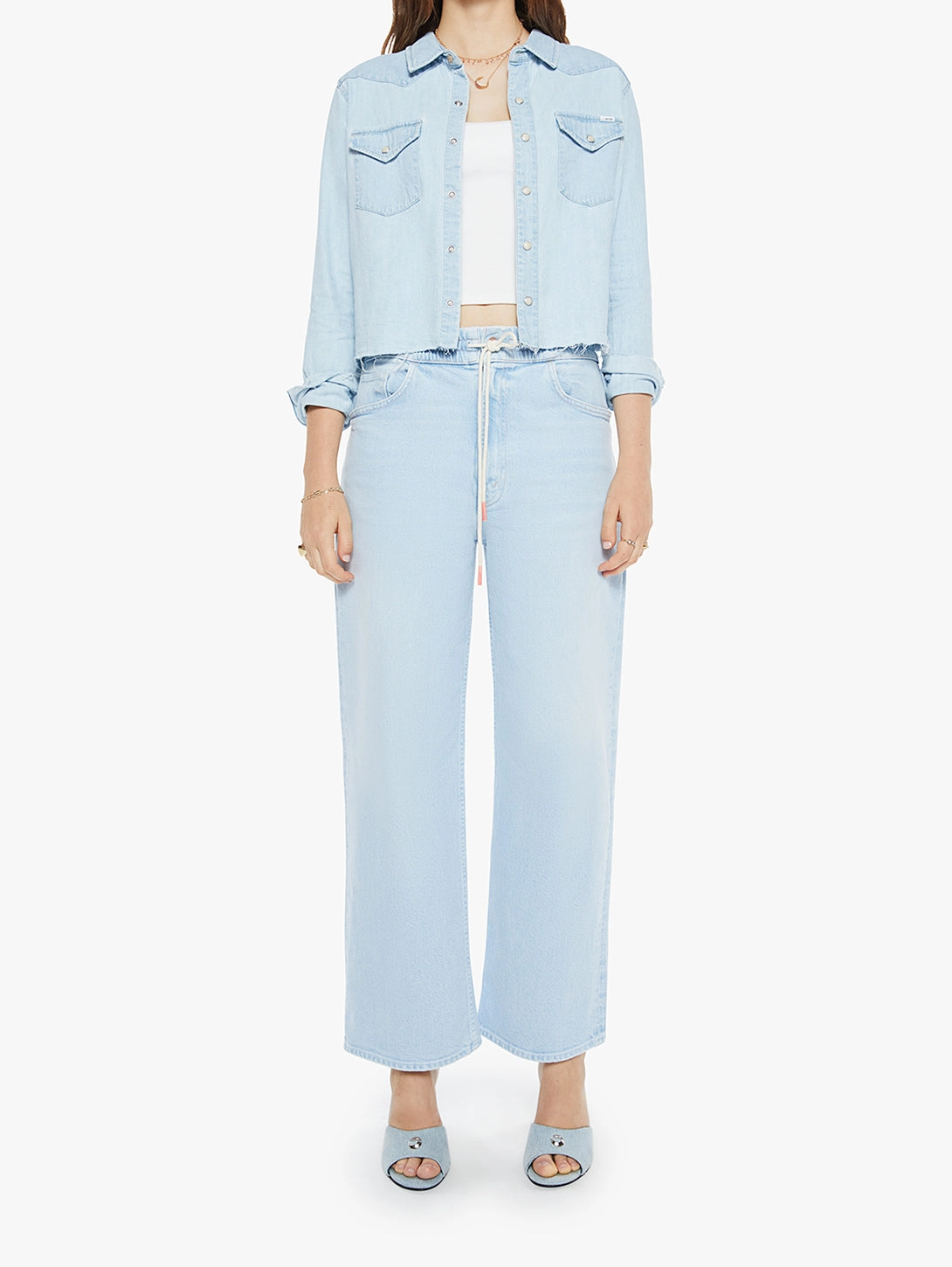 The Super Ex's Crop Step Fray Shirt - No End In Sight