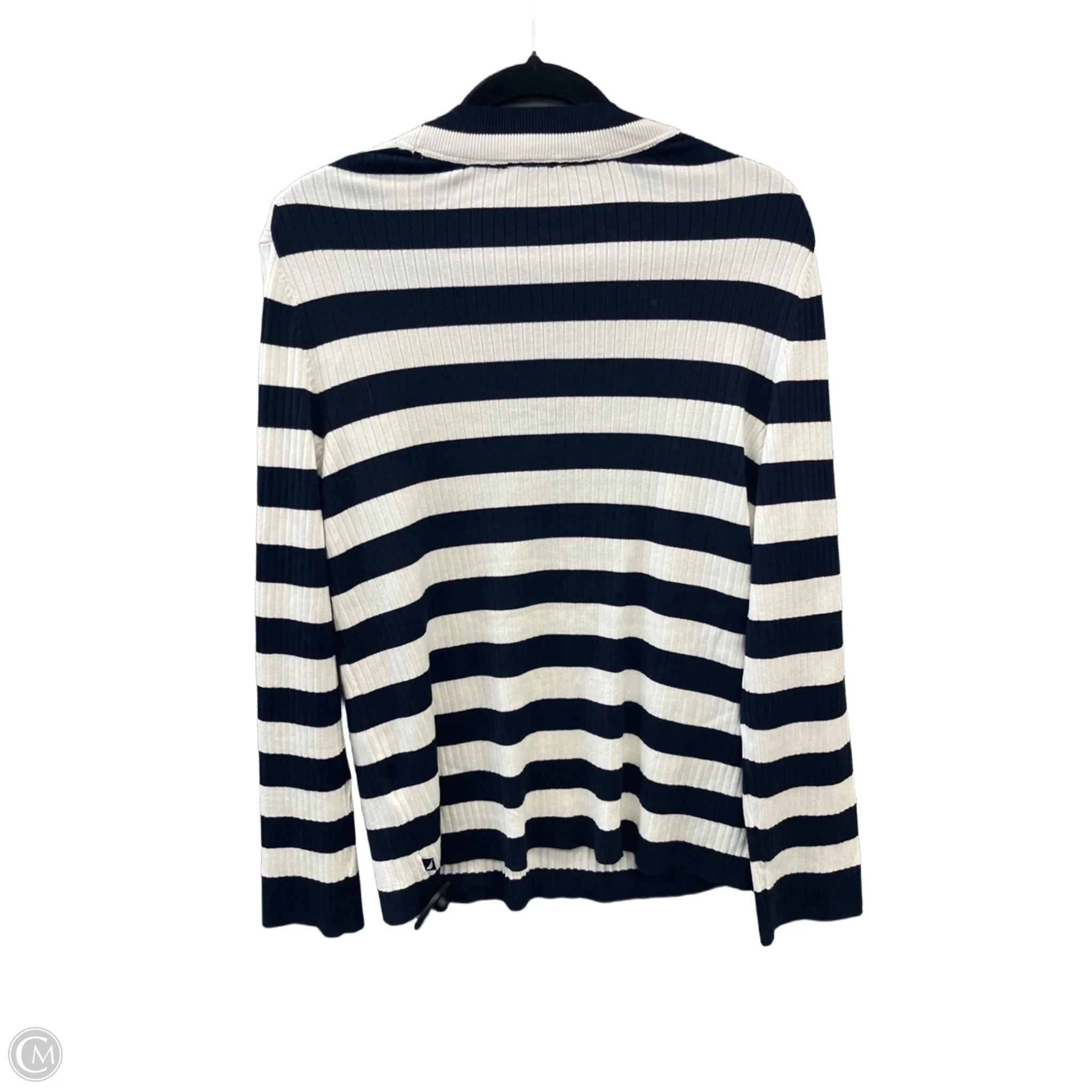 Top Long Sleeve By Nautica In Striped Pattern, Size: Xl