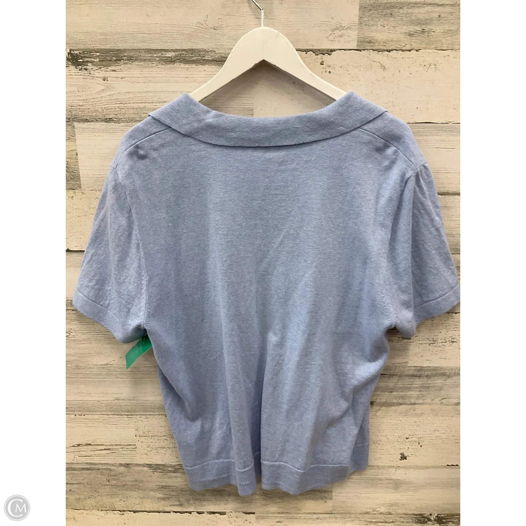 Top Short Sleeve By J. Crew In Blue, Size: Xxl
