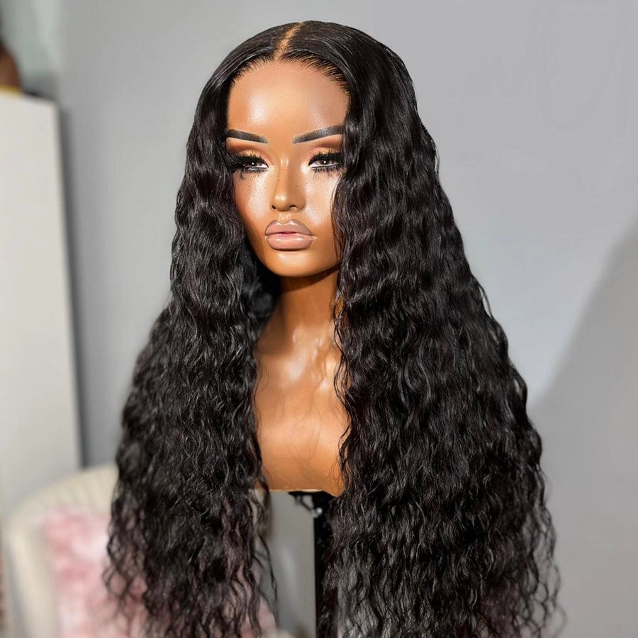 WOWANGEL Wear & Go Water Wave 5x5 Skinlike Real HD Lace Closure Wig Glueless Wig
